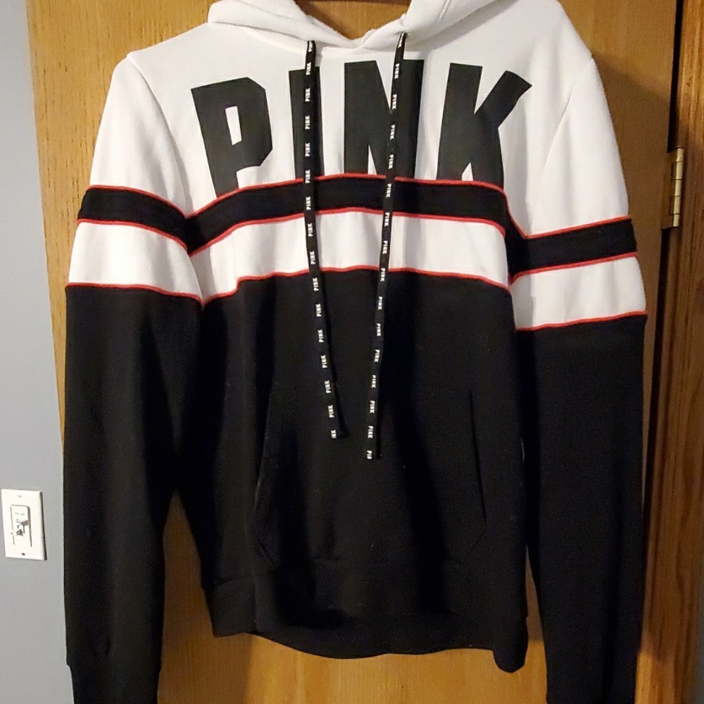 Black and red PINK sweatshirt